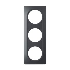 Plaque 3 postes anthracite EPURE - Ohmtec - IICSEN