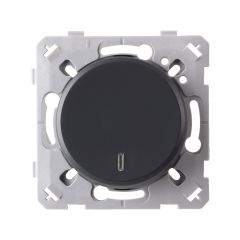 Interrupteur à voyant anthracite EPURE NF - Ohmtec - IICSEN