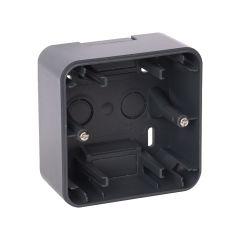 Boitier Saillie 1 poste anthracite - Ohmtec - IICSEN