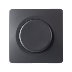 Interrupteur va et vient anthracite avec griffes + plaque simple EPURE NF - Ohmtec - IICSEN