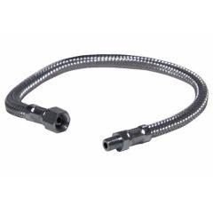 Un flexible fioul mâle 1/8" (5/10) x femelle 1/4" (8/13) droit Ø6 mm longueur 600 mm haute pression