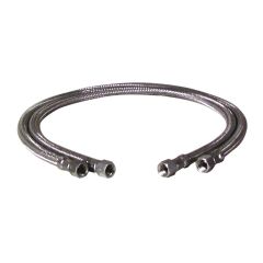 2 Flexibles fioul Femelle 1/4" x Femelle 1/4" droit Ø8 mm, longueur 750 mm pour chaudière BENTONE, LMB, ELCO, JOANNES
