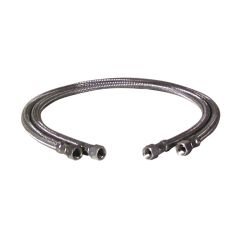 2 Flexibles fioul Femelle 3/8" x Femelle 3/8", droit, Ø8 mm, longueur 1200 mm pour chaudière ELCO