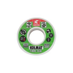 KOLMAT FIBRE SEAL ruban 15m*12mm pour rendre étanches les raccords filetés - Griffon France