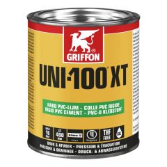 UNI-100 XT Colle PVC thixotrope 1L sans THF sans pinceau - Griffon France