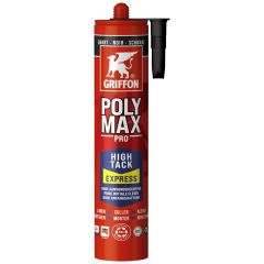 Colle de montage Polymax High Tack Express 410g - Noir - Griffon France