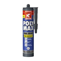 Cartouche mastic étanchéité premium 280ml Poly Max Pro Joint - Anthracite - Griffon France