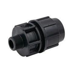 Raccord Droit Série 7 PE Ø16 Mâle 3/4" - Plasson