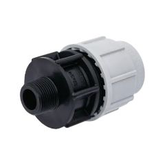Raccord Droit Série 7 PE Ø20 Mâle 1" - Plasson