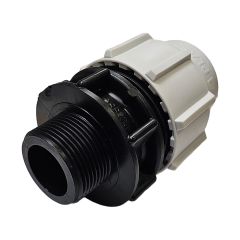 Raccord Droit Série 7 PE Ø40 Mâle 1"1/4 - Plasson