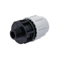 Raccord Droit Série 7 PE Ø63 Mâle 1"1/2 - Plasson