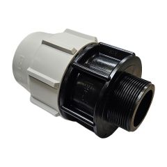 Raccord Droit Série 7 PE Ø63 Mâle 2" - Plasson