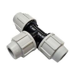 Té égal 90° à compression Série 7 PE Ø20 - Plasson