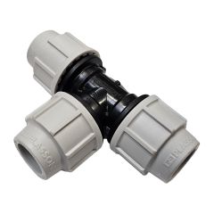 TE égal 90° de réparation à compression Série 7 PE Ø25 - Plasson