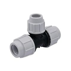 Té réduit 90° à compression Série 7 PE Ø32-25-32 - Plasson