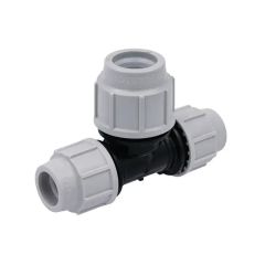 Té élargi 90° à compression Série 7 PE Ø25-32-25 - Plasson