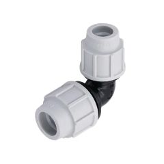 Coude 90° réduit à compression Série 7 PE Ø25-20 - Plasson