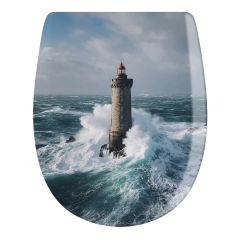 Abattant Ariane déclipsable WC "Embruns" à descente manuelle - Olfa