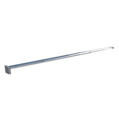 Barre murale de fixation extensible de 69 à 120 cm ,chromée, pour paroi de douche - Elmer