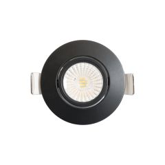 Spot noir encastré orientable LED 6W RT 2012/RE2020 IP65 - IICSEN