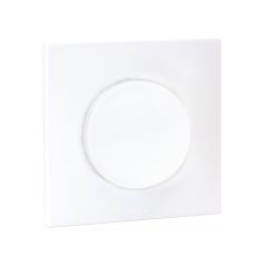 Interrupteur ou va et vient complet avec griffes et plaque - SQUARE EASY blanc - Eur'Ohm
