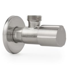 Robinet équerre design - ACS - ACIER - Mâle 1/2" / Mâle 3/8" - Tucai