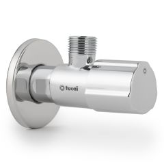 Robinet équerre design - ACS - CHROMÉE - Mâle 1/2" / Mâle 3/8" - Tucai