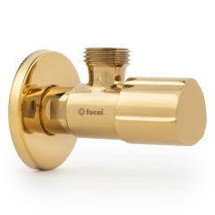 Robinet équerre design - ACS - OR - Mâle 1/2" / Mâle 3/8" - Tucai