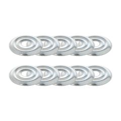 10 rosaces plates zinguées Ø32 - Arcanaute