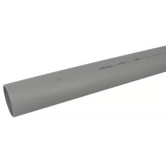 Tube PVC compact non prémanchonné - diamètre 75 mm - 1 mètre - ép. 3 mm - Nicoll