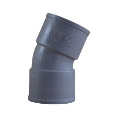 Coude PVC 22°30 Femelle Femelle Ø40 - NF M1 - À l'unité ou par 10 - First Plast