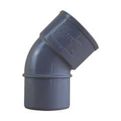 Coude PVC 45° Mâle/Femelle Ø40 - À l'unité, par 10 ou 100 - First Plast