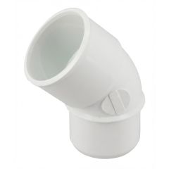 Coude PVC blanc NICOLL Mâle Femelle 45° - Ø40