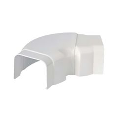 Coude réglable de 45° à 135° pour goulotte 65 x 50 mm - blanc - First Plast