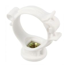 Collier monobloc blanc pour tube PVC Ø32 - Nicoll