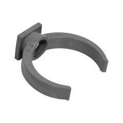 Collier lyre pour tube de descente PVC Ø50 - gris - First Plast