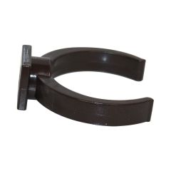 Collier lyre pour tube de descente PVC Ø50 - marron - First Plast