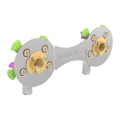 Sortie de cloison STARFIX 4 - 150mm sécable - multicouche à sertir Ø16 - droit F1/2" - Anquier