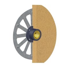 Applique robinet de jardin sous enduit APLIC'ENDUIT PER glissement Ø12 - Manganèse - ANQUIER