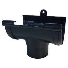 Naissance centrale Bi-system PVC 25 demi-ronde - Anthracite - First Plast