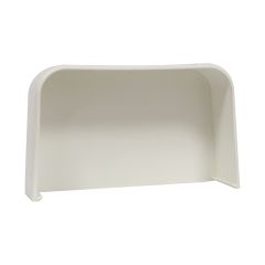 Bouchon de finition esthétique pour fin de goulotte 125 x 75 mm - blanc - First Plast