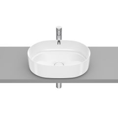Vasque à poser en fineceramic "Inspira" Round - 500x370x140mm - Blanc brillant