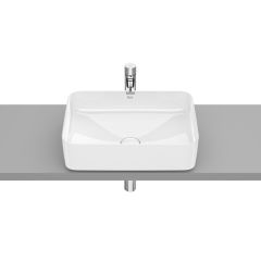 Vasque  à poser en fineceramic Inspira Square - 500x370x140mm - blanc brillant