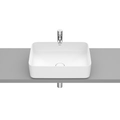 Vasque  à poser en fineceramic Inspira Square - 500x370x140mm - blanc mat