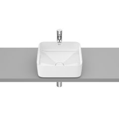 Vasque  à poser en fineceramic Inspira Square - 370x370x140mm - blanc brillant