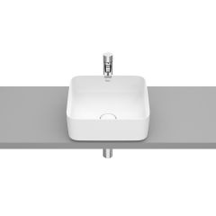 Vasque  à poser en fineceramic Inspira Square - 370x370x140mm - blanc mat