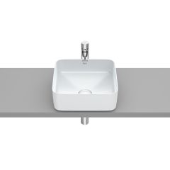 Vasque  à poser en fineceramic Inspira Square - 370x370x140mm - Perle