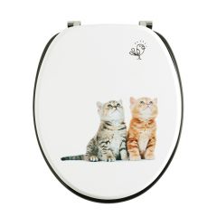 Abattant WC DECO Bois chatons -  Wirquin Pro 20721504