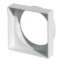 Adaptateur 101 x 101 mm pour grille cheminée - trou Ø100 mm - First Plast