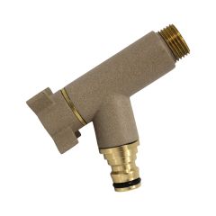 Robinet de jardin antigel OSLO horizontal Mâle 1/2'' (15/21) - Sable - ANQUIER
